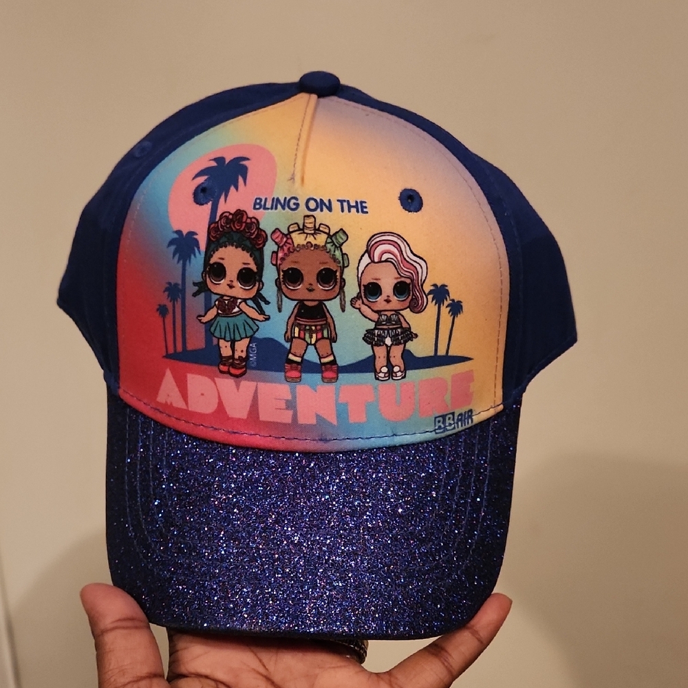 Colorful LOL SURPRISE Adventure Cap with Glitter Brim NEW